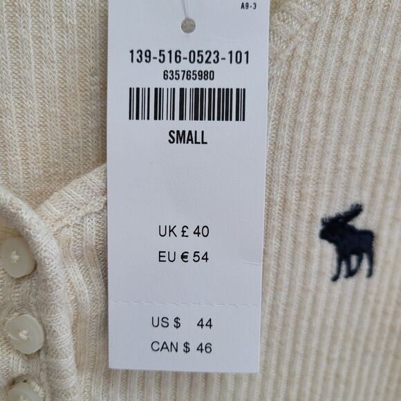 Abercrombie & Fitch Long Sleeve Henley SMALL - Picture 16 of 16